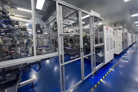 Automatic slice slitting and winding integrated machine